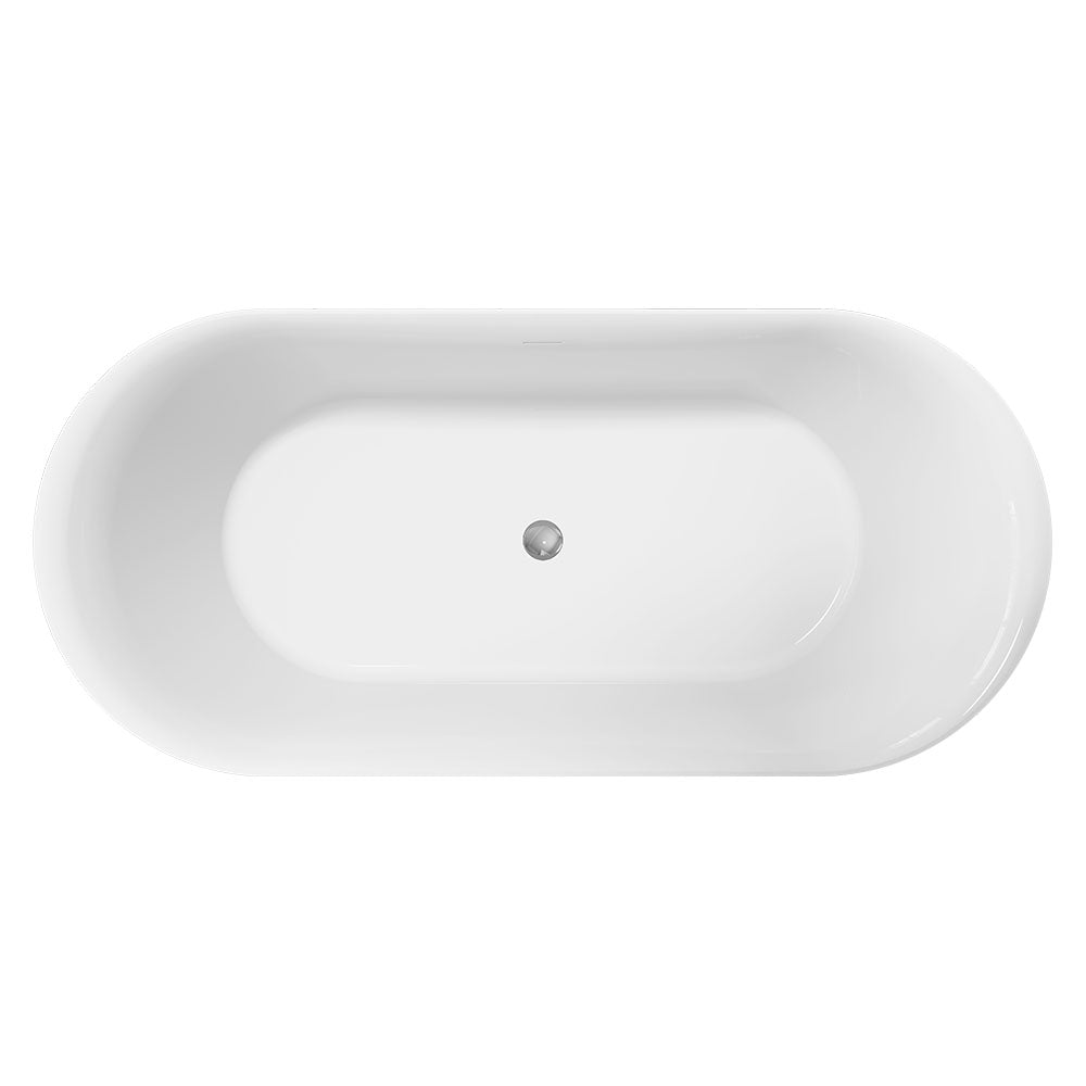 Empire Slim Freestanding Solid Surface Bath, 1700mm, Matte Khaki