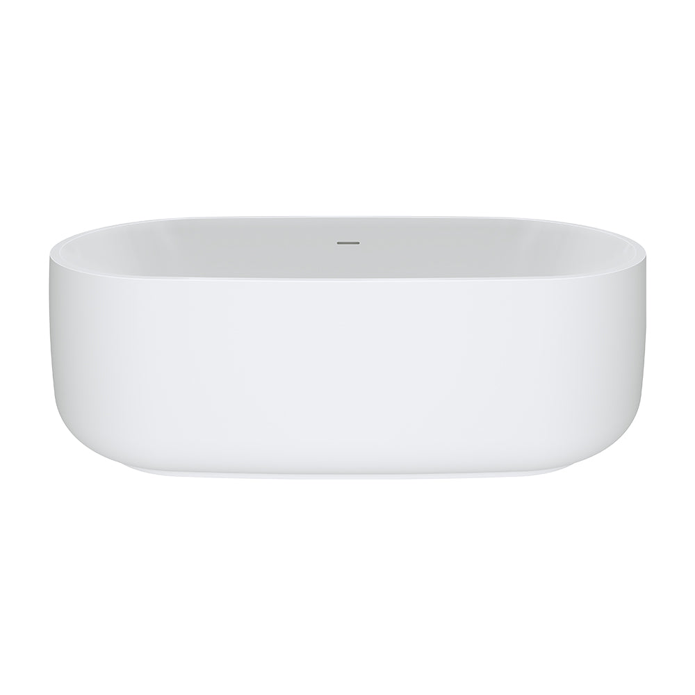 Nuvola Solid Surface Bath, 1600mm, Matte White