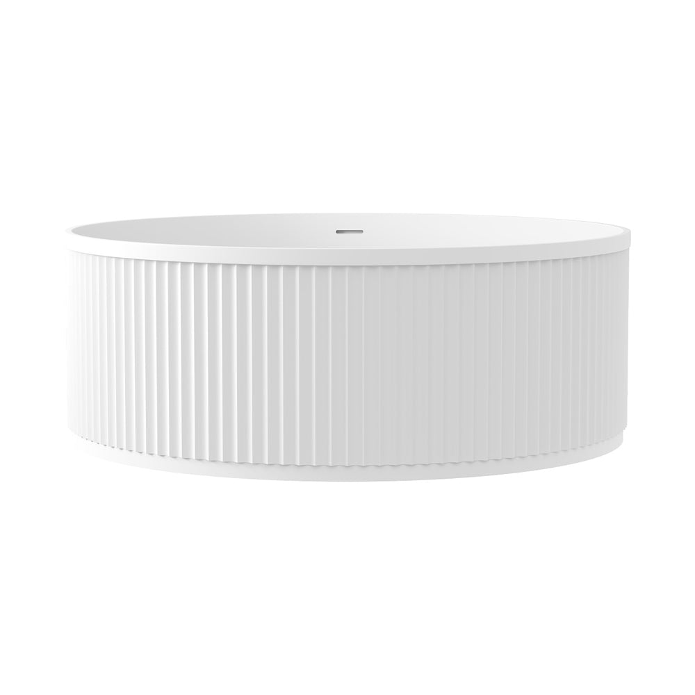Minka Solid Surface Round Bath, 1500mm, Matte White