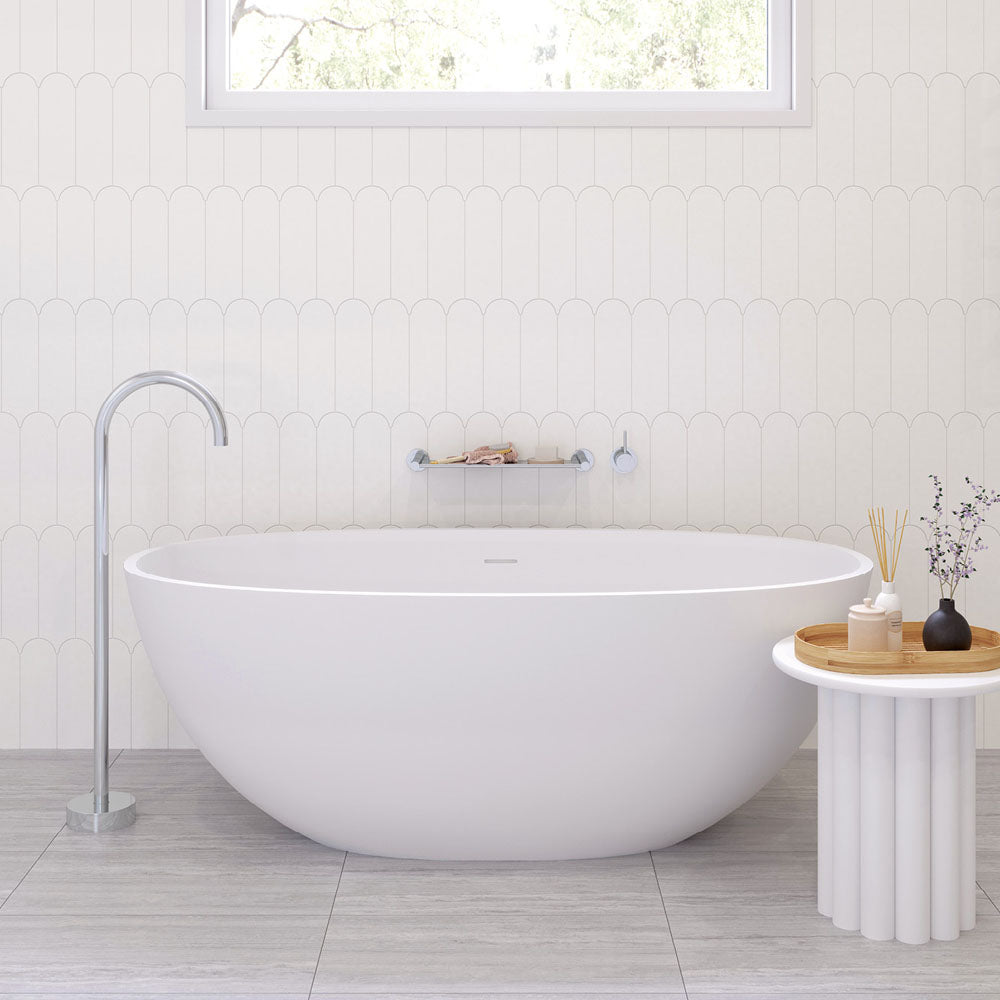 Sasso Solid Surface Bath, 1550mm