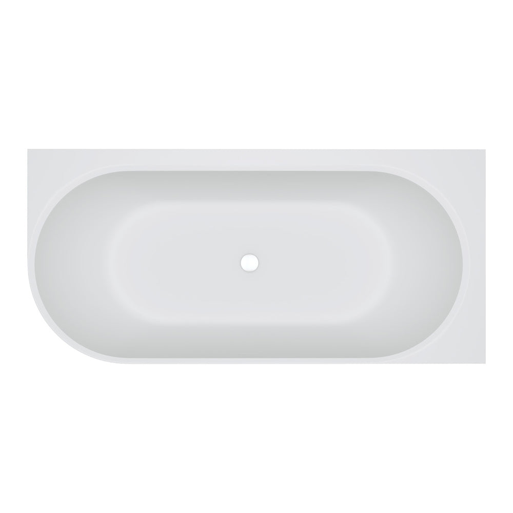 Matta Left-Hand Solid Surface Corner Bath, 1750mm
