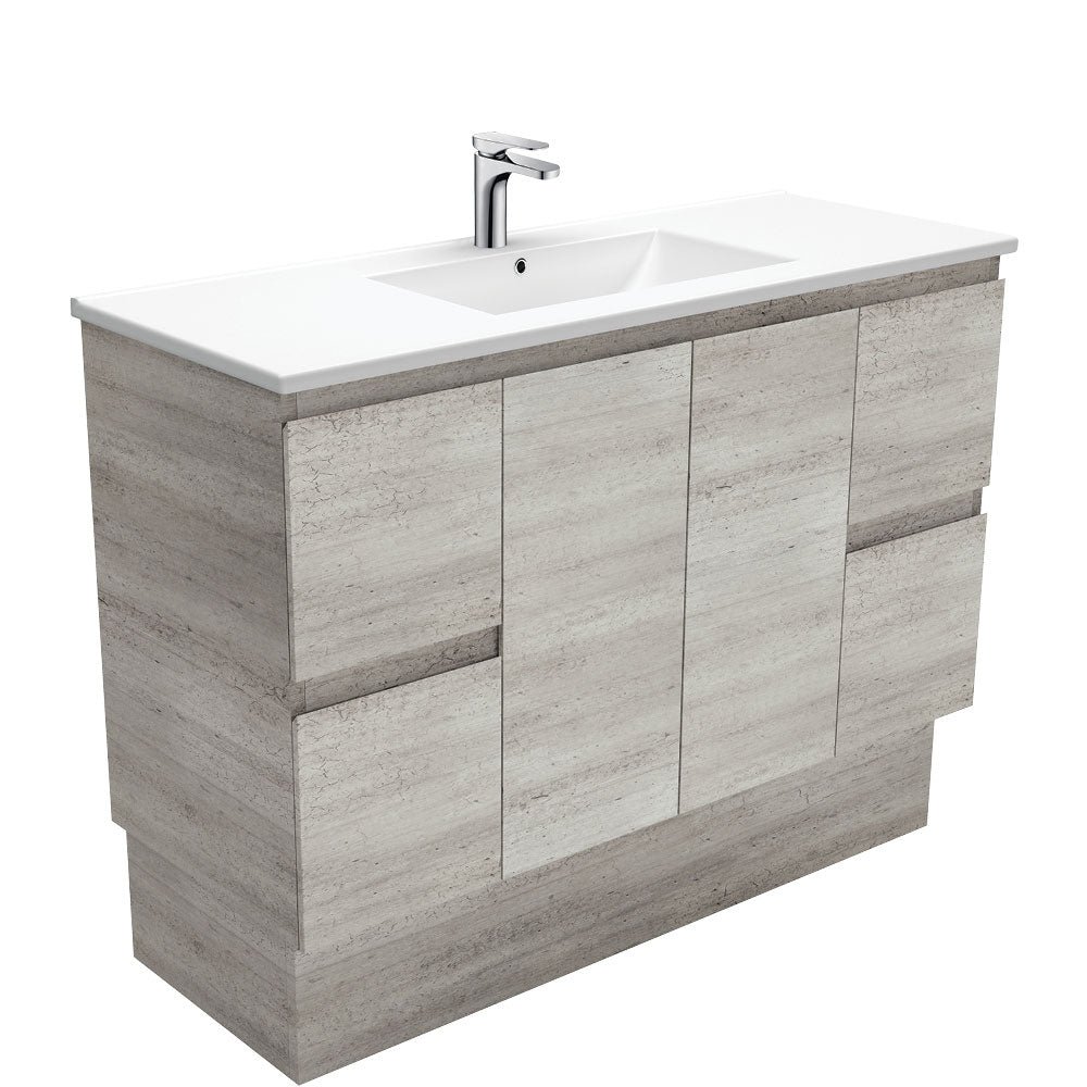 Dolce Edge Industrial 1200 Vanity On Kickboard