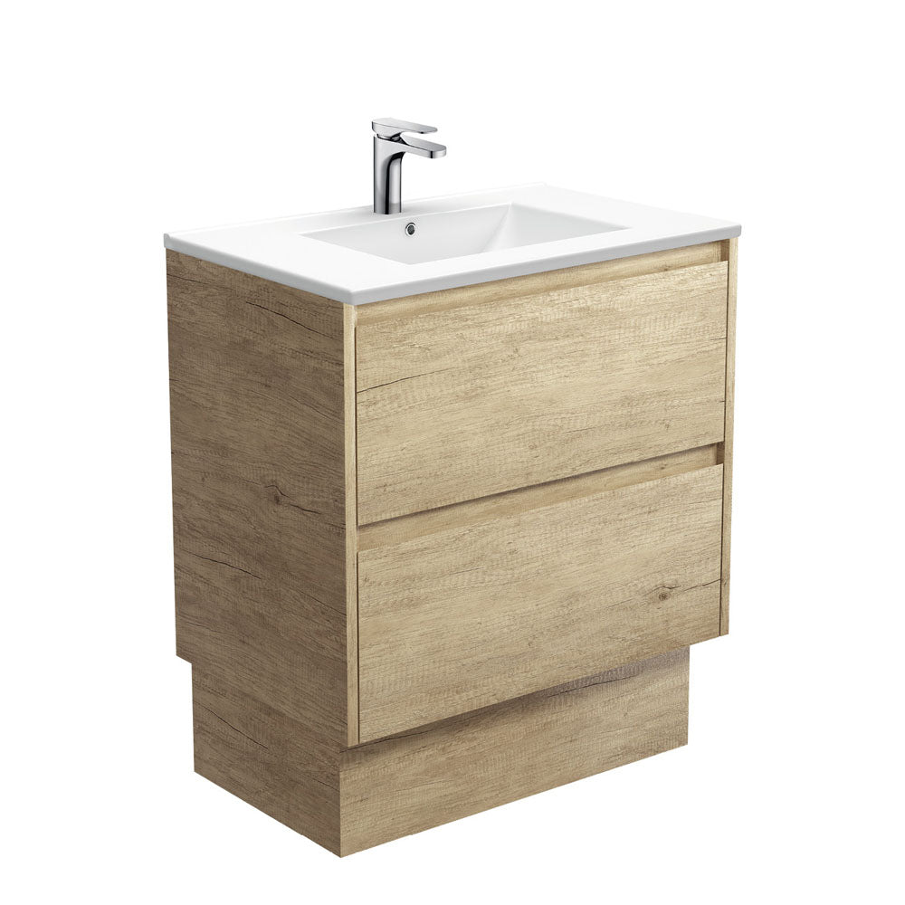 Dolce Amato 750 Scandi Oak Vanity On Kick