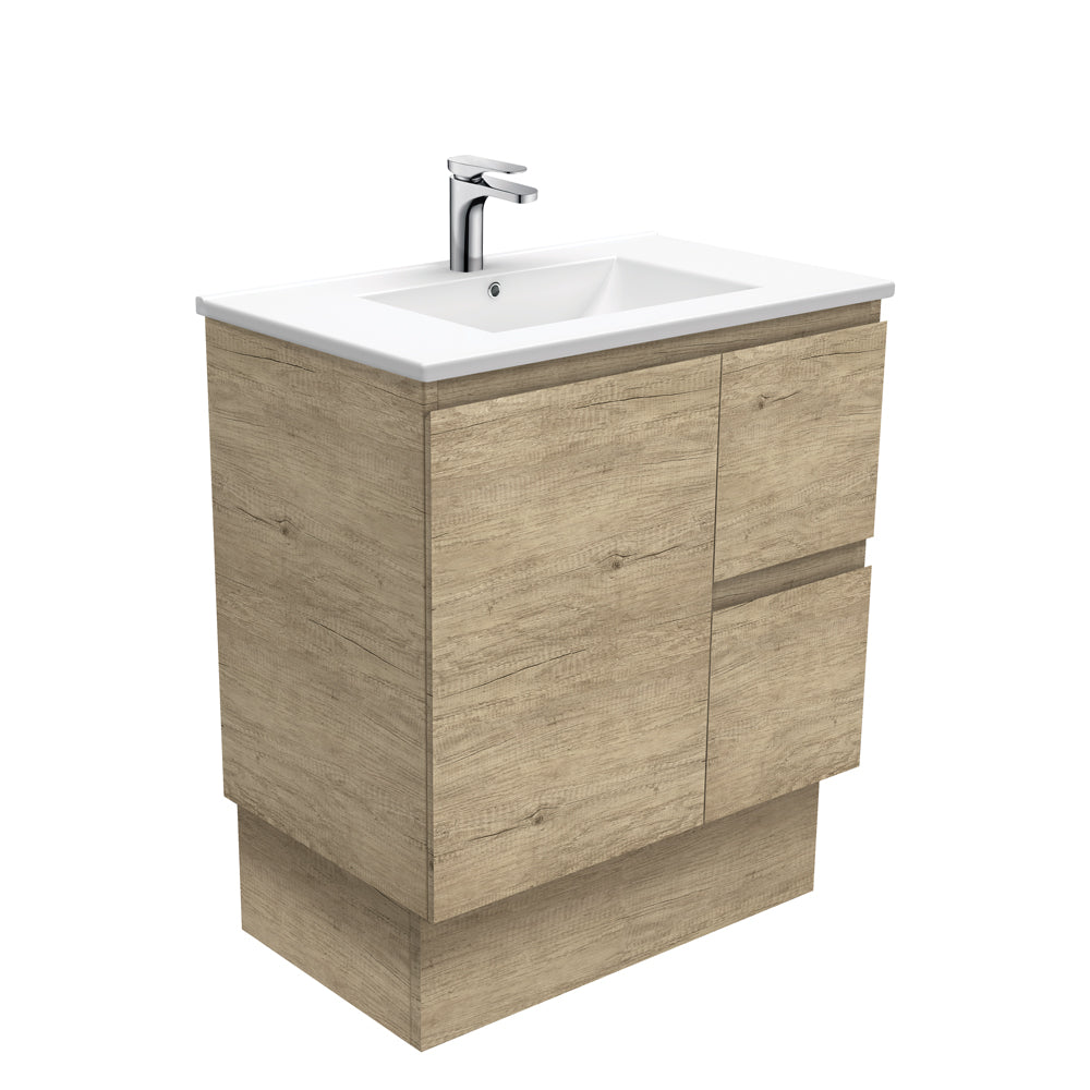Dolce Edge Scandi Oak 750 Vanity On Kickboard