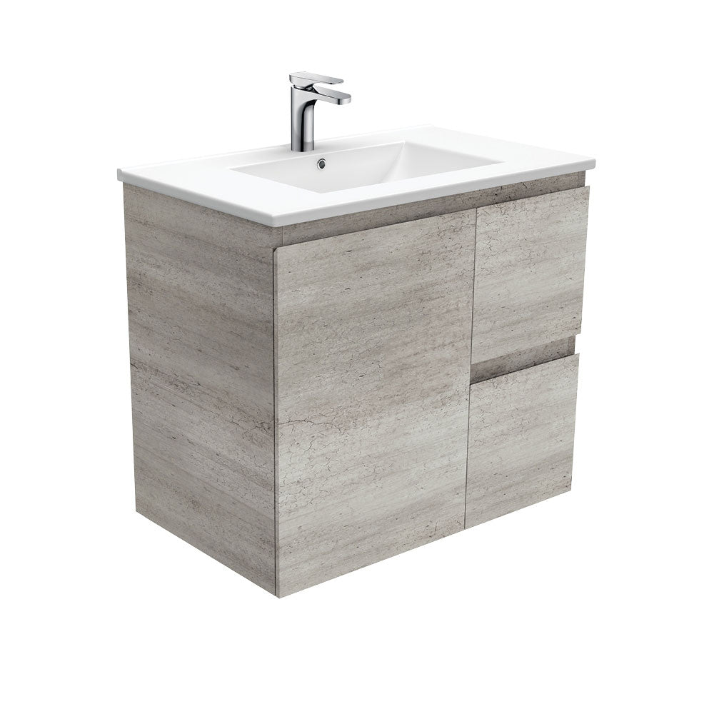 Dolce Edge Industrial 750 Wall-Hung Vanity