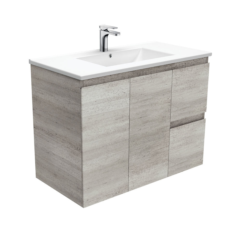 Dolce Edge Industrial 900 Wall-Hung Vanity