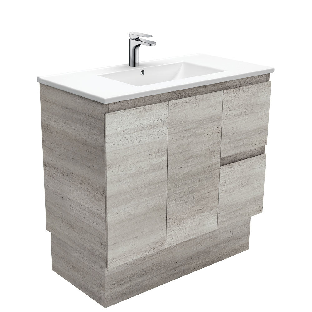 Dolce Edge Industrial 900 Vanity On Kickboard