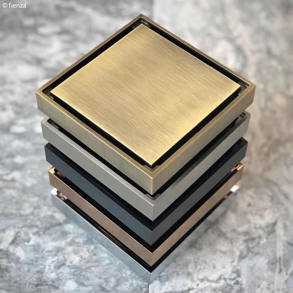 Square Tile 2-in-1 Floor Waste, 88mm Outlet, Rose Gold