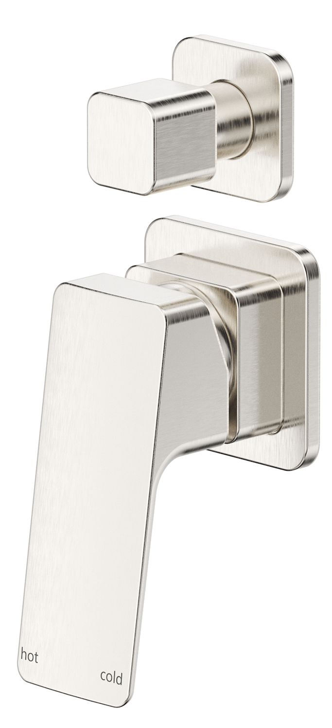 Tiago Shower Mixer Diverter - 2P - TRIM KIT ONLY - Brushed Nickel