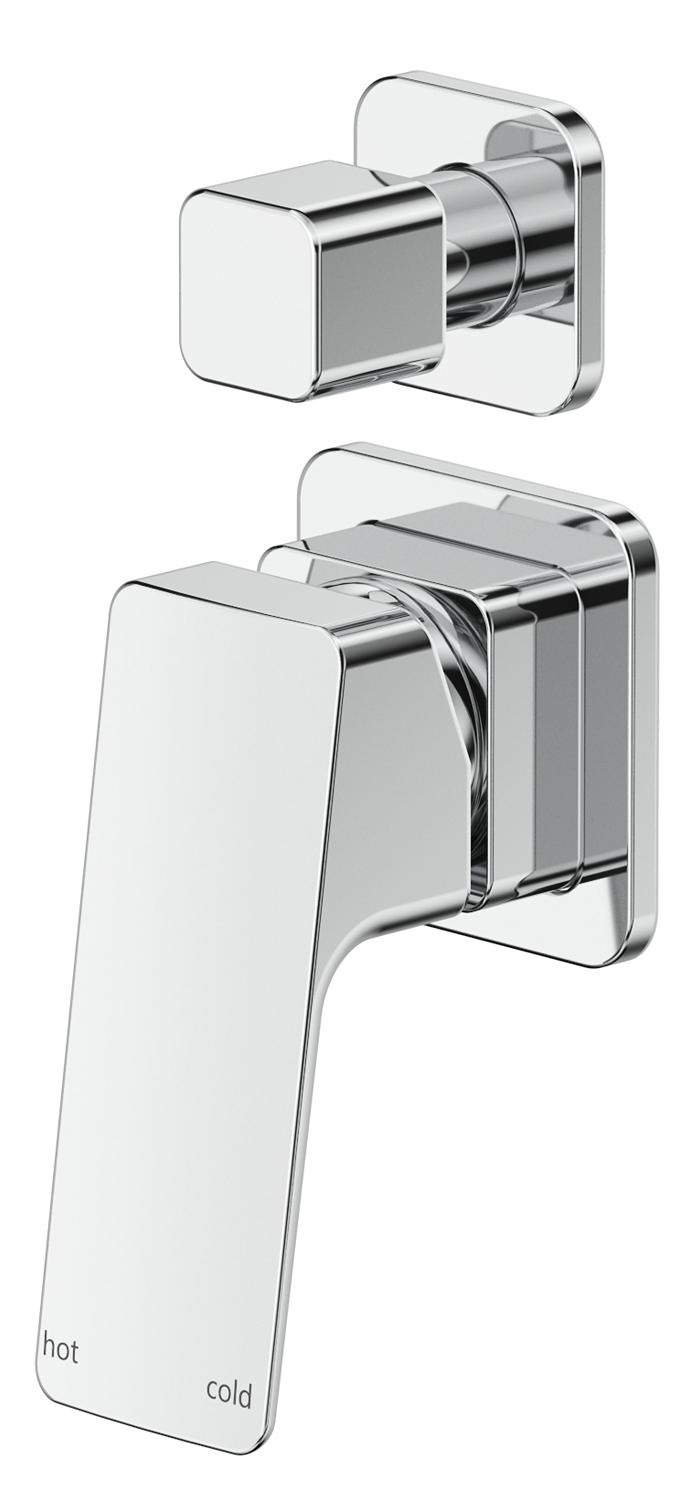 Tiago Shower Mixer Diverter - 2P - TRIM KIT ONLY - Chrome