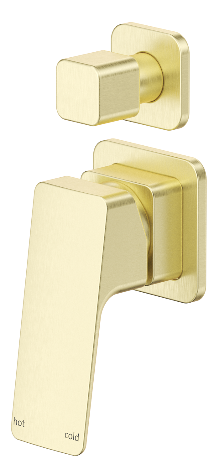 Tiago Shower Mixer Diverter - 2P - TRIM KIT ONLY - French Gold