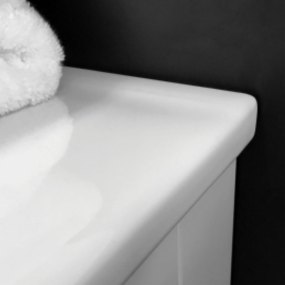 Dolce Fingerpull Satin White 750 Wall-Hung Vanity