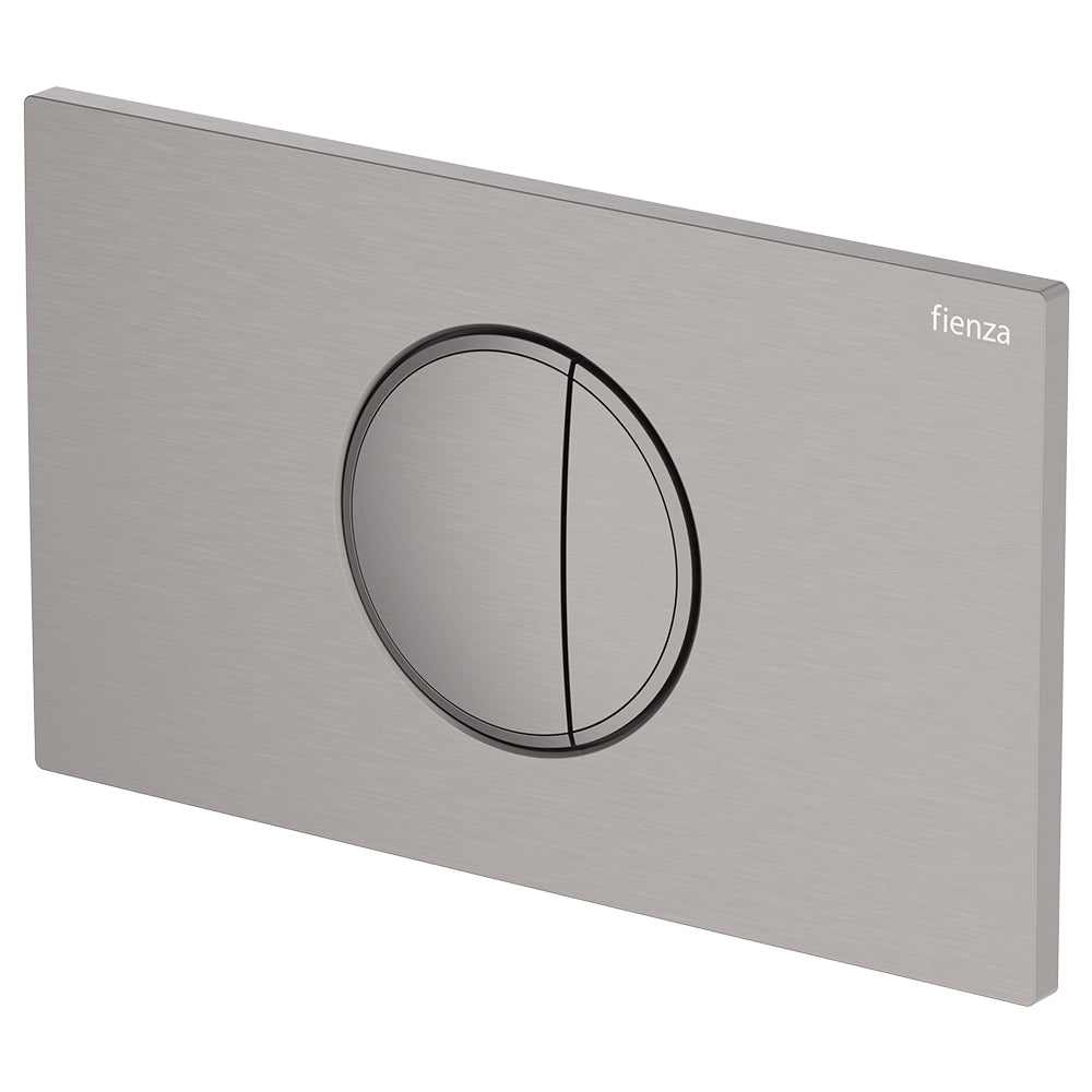 Halo Round Button Flush Plate, Gun Metal