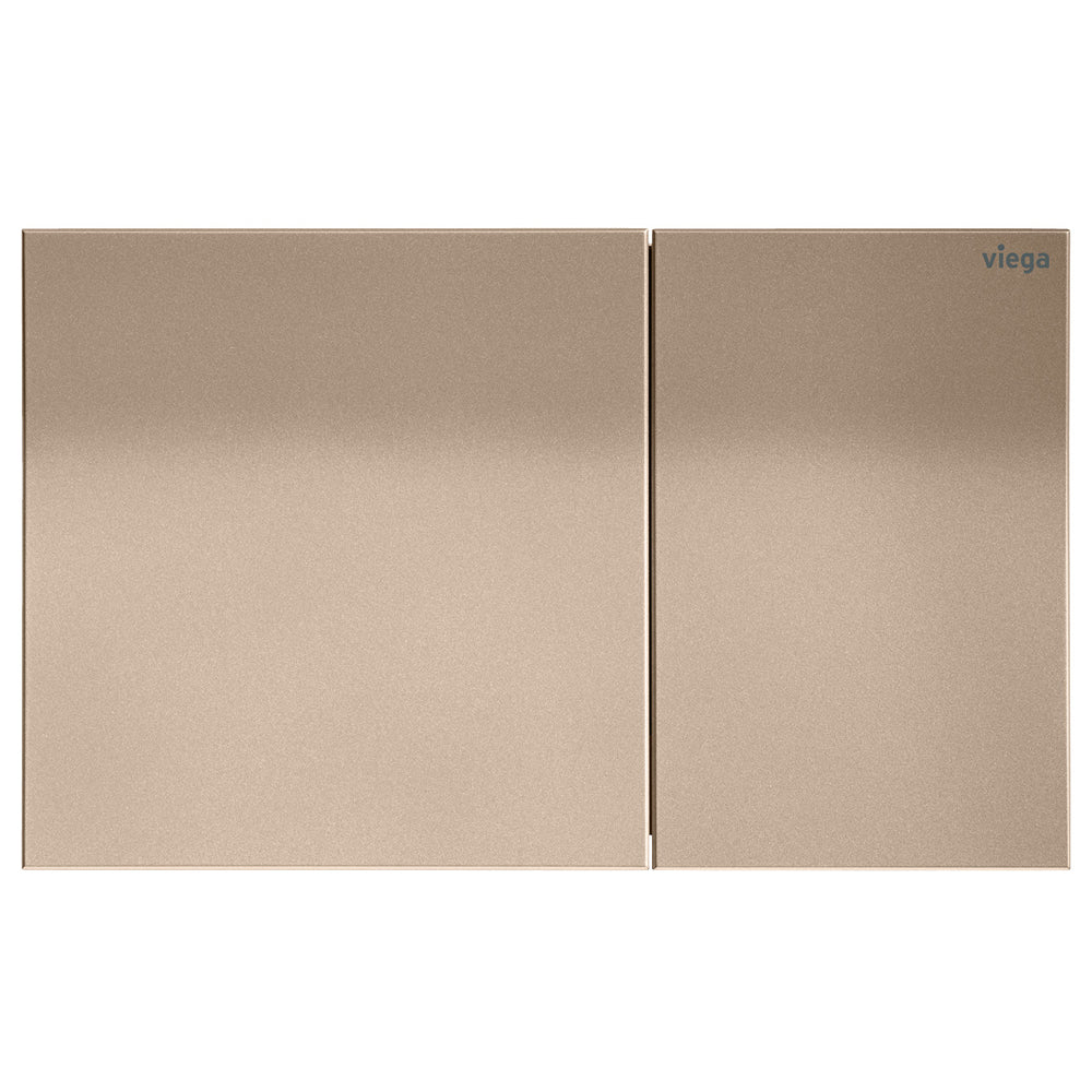 Viega Visign More 200 Angled Flush Plate, Matte Copper Metal