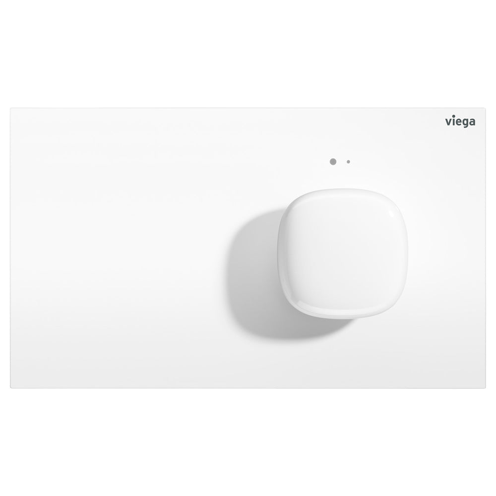 Viega Visign More 202 Electronic Flush Plate with LED Lamps, White