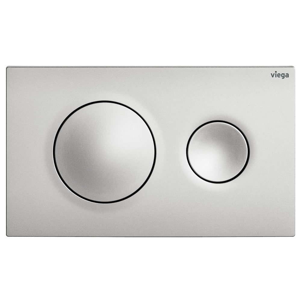 Viega Visign Style20 Round Button Flush Plate, Matte Chrome