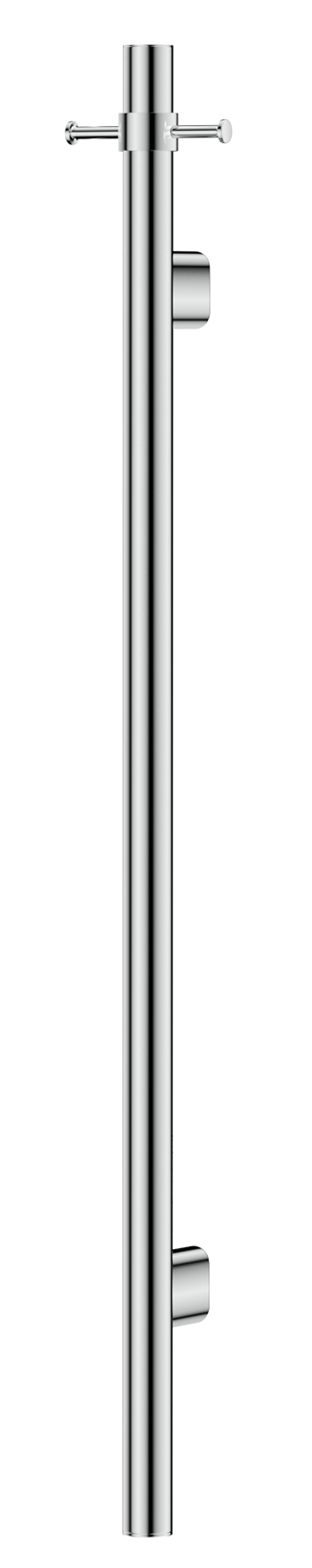 Mica Vertical Heated Towel Rail - Chrome