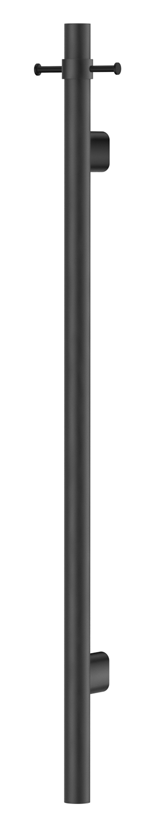 Mica Vertical Heated Towel Rail - Black