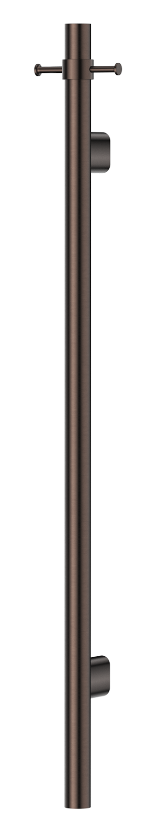 Mica Vertical Heated Towel Rail - Dusk Bronze