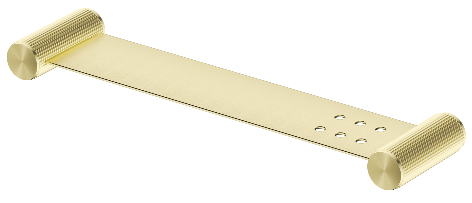 Mica Fluted Stainless Shelf - 400mm - French Gold