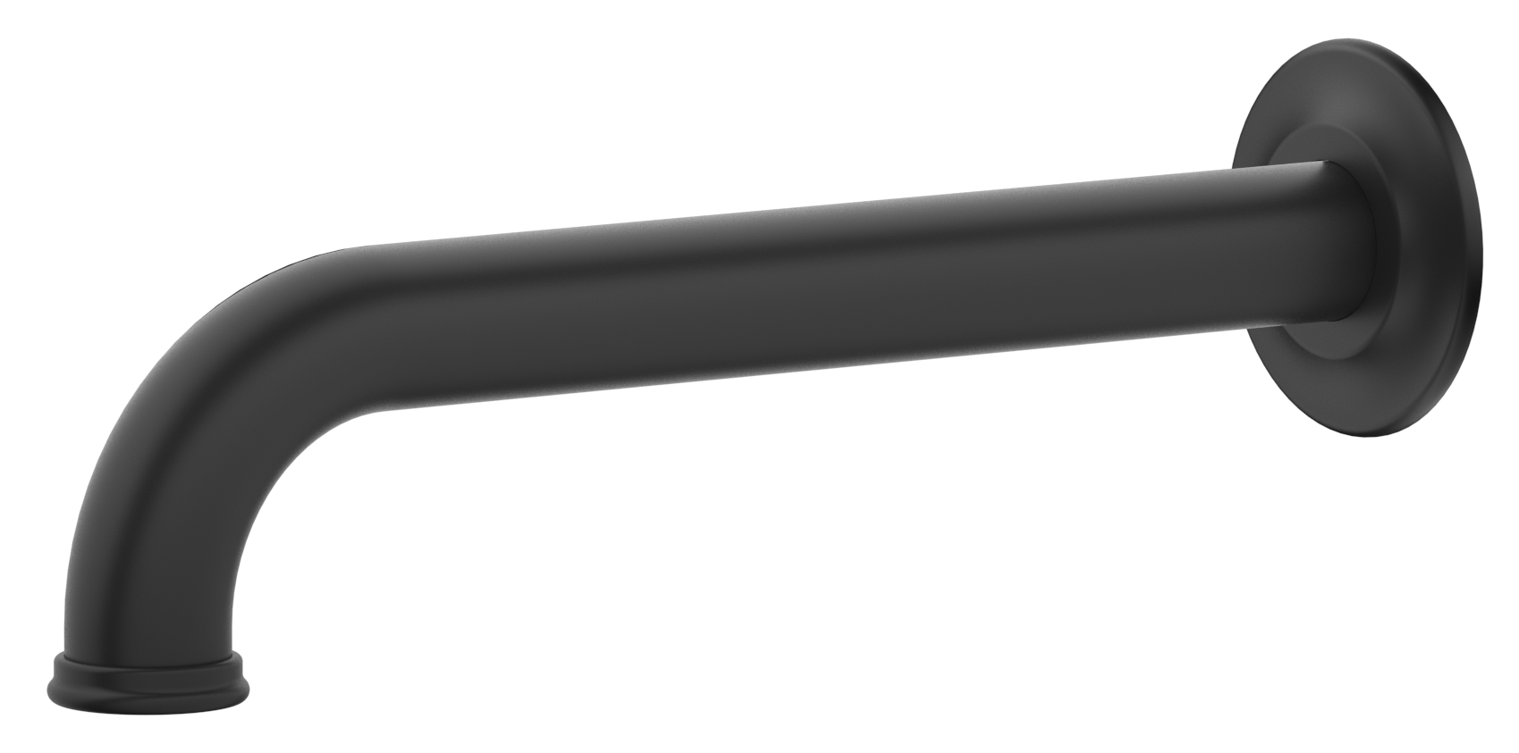 Mica Heritage Bath Spout - 160/220/250mm - Black / 160mm