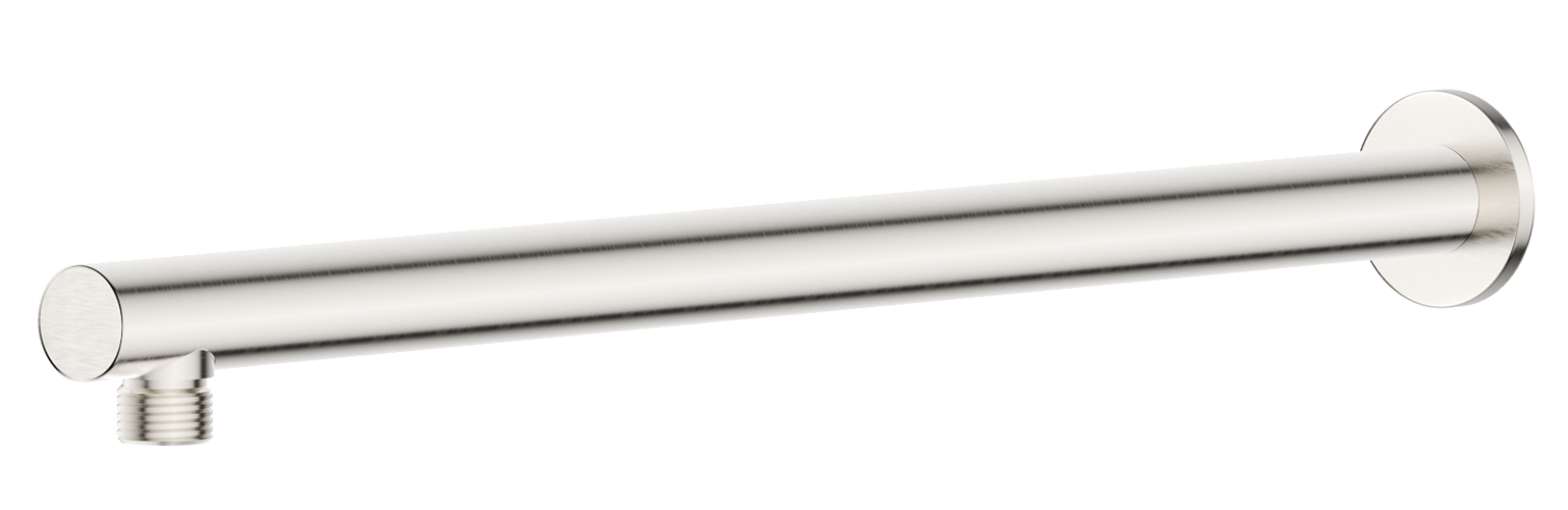 Mica Wall Shower Arm - 450mm - Straight - Brushed Nickel