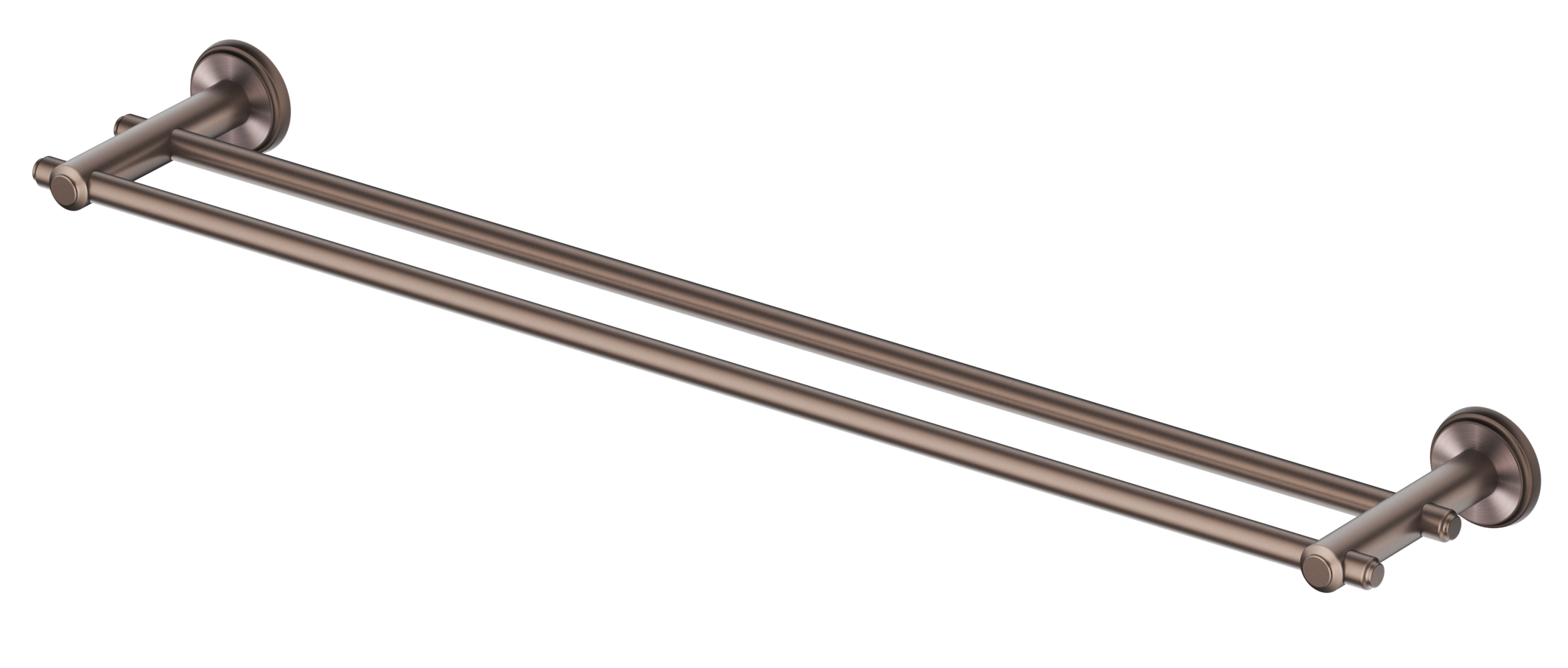 Mica Heritage Double Towel Rail - Dusk Bronze / 600mm