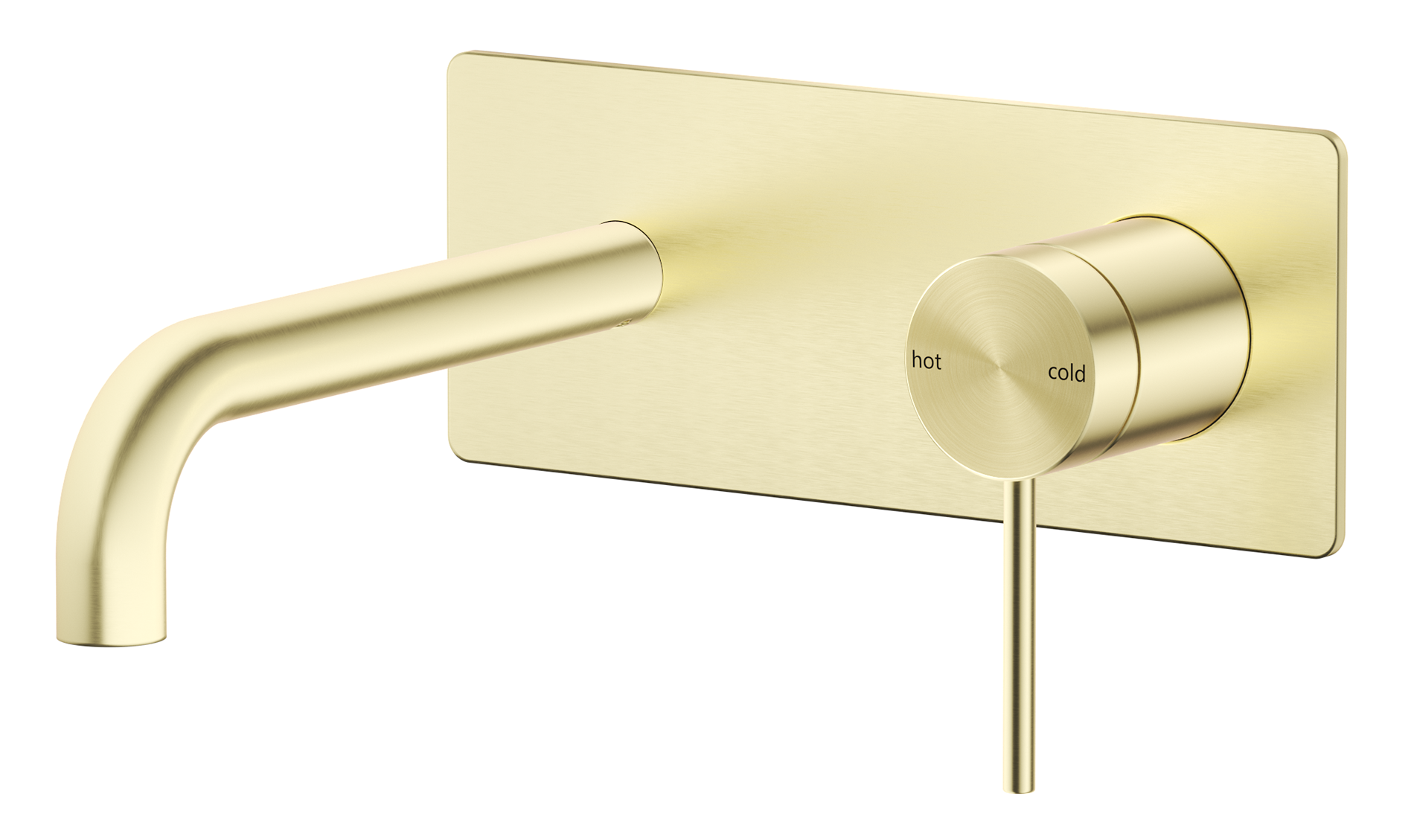 Mica Wall-Spout Combo - Curved Spout - 1P - TRIM KIT ONLY - French Gold