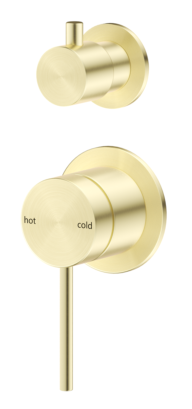Mica Shower Mixer Diverter - 2P - TRIM KIT ONLY - French Gold