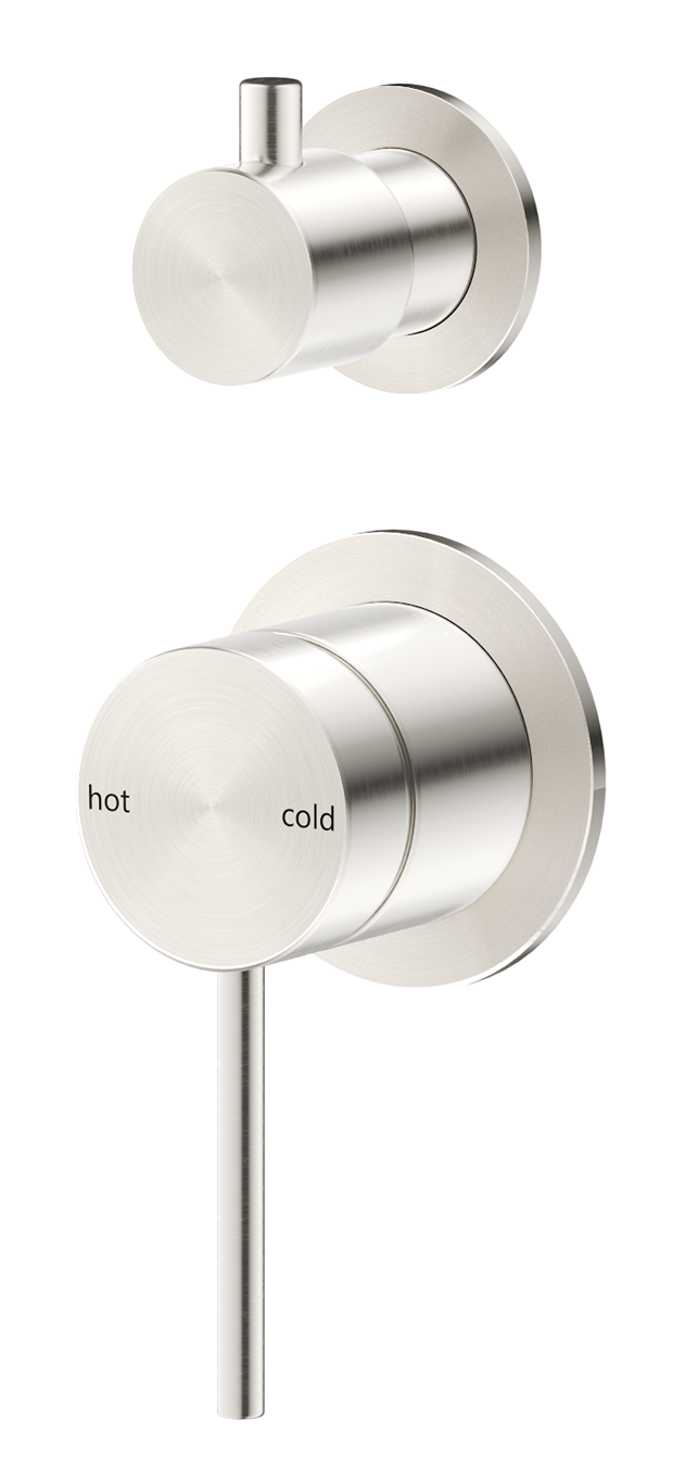 Mica Shower Mixer Diverter - 2P - TRIM KIT ONLY - Brushed Nickel