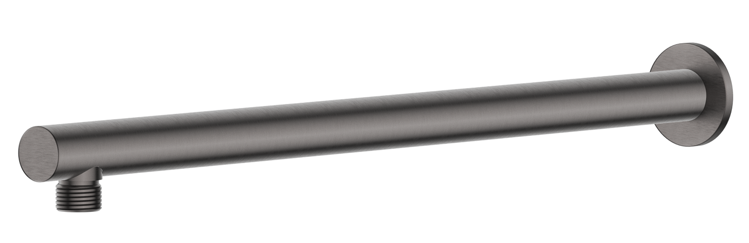 Mica Wall Shower Arm - 450mm - Straight - Gunmetal