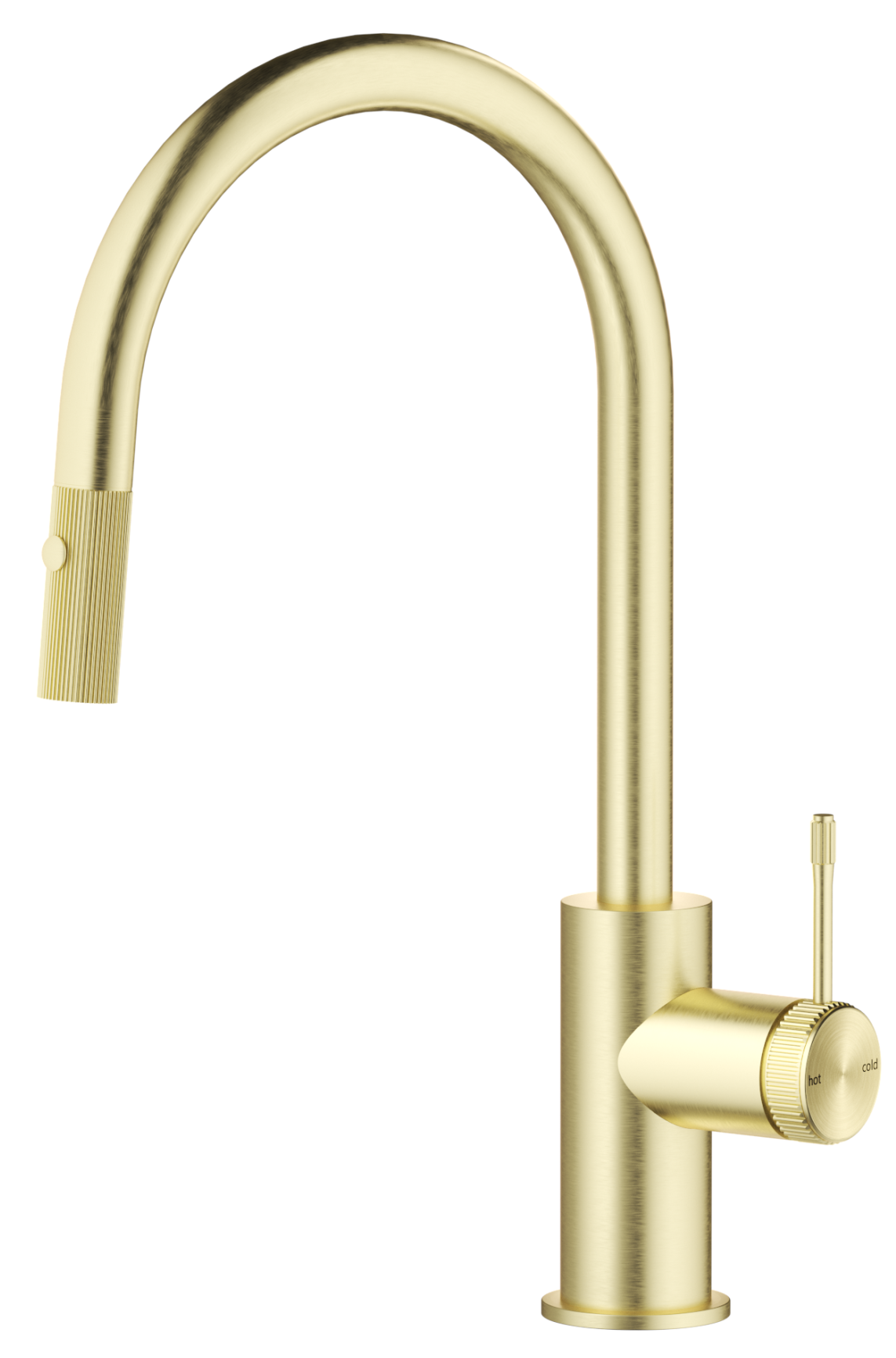 Mica Fluted Pull-Out Sink Mixer - French Gold