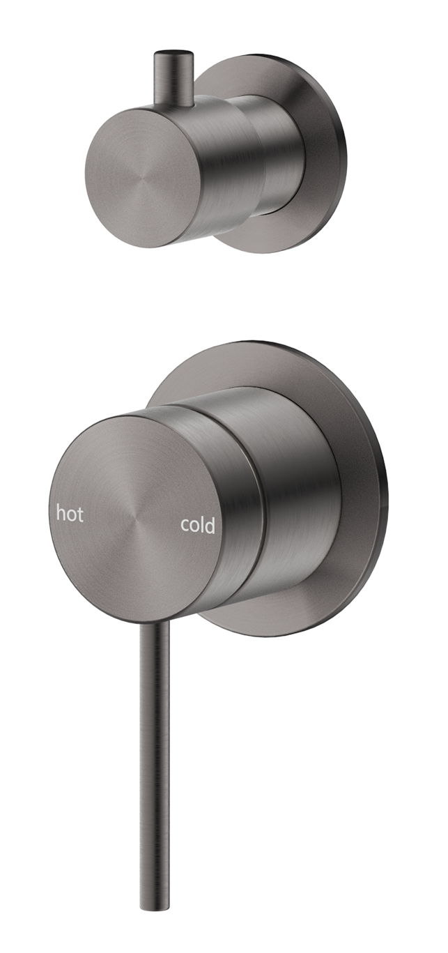 Mica Shower Mixer Diverter - 2P - TRIM KIT ONLY - Gunmetal