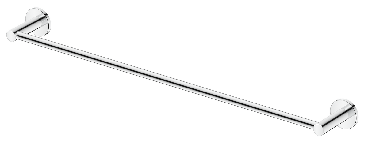 Mica Single Towel Rail - Chrome / 600mm