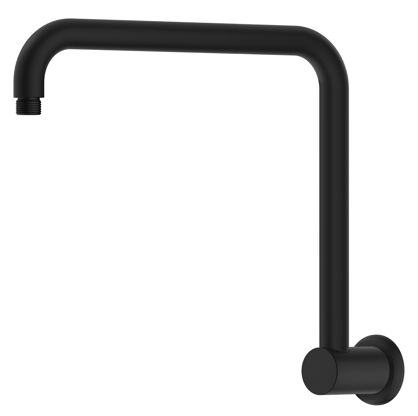 Mica Heritage Gooseneck Shower Arm - Black