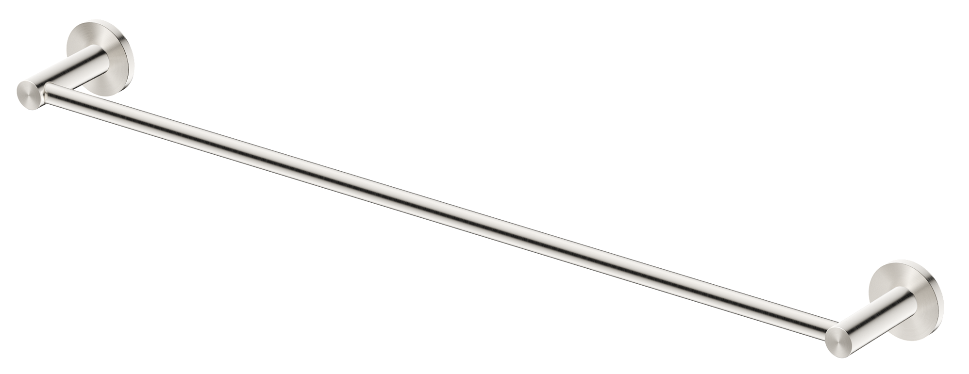 Mica Single Towel Rail - Brushed Nickel / 600mm