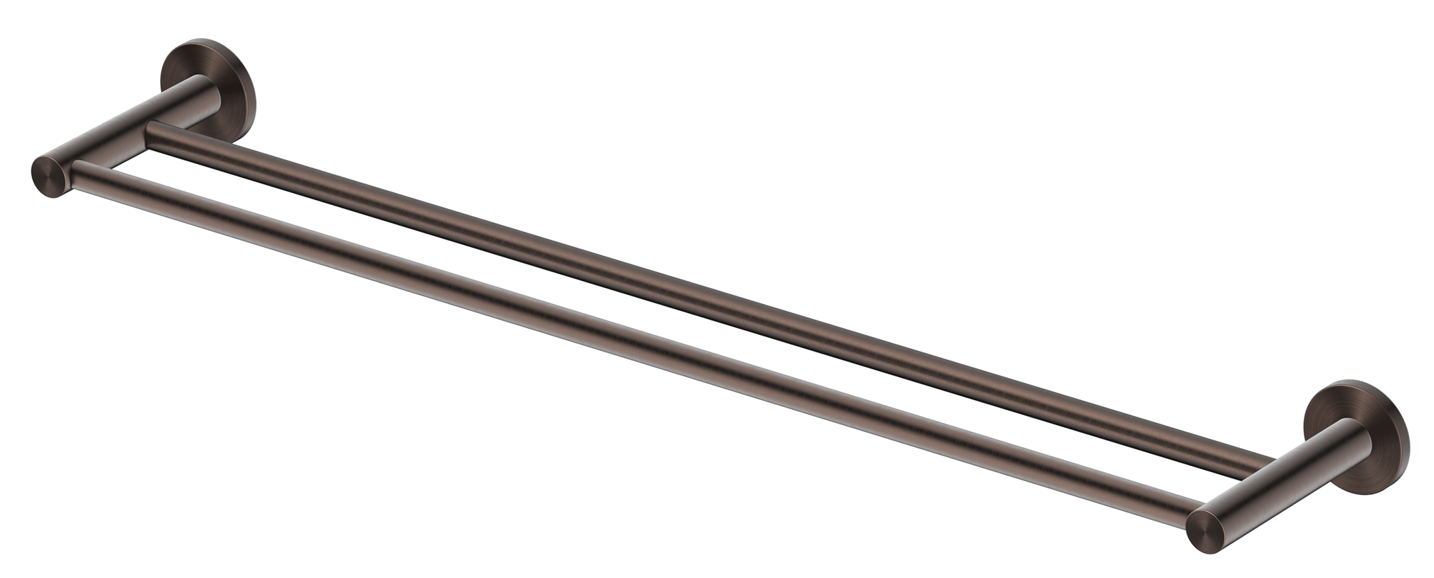 Mica Double Towel Rail - Dusk Bronze / 800mm
