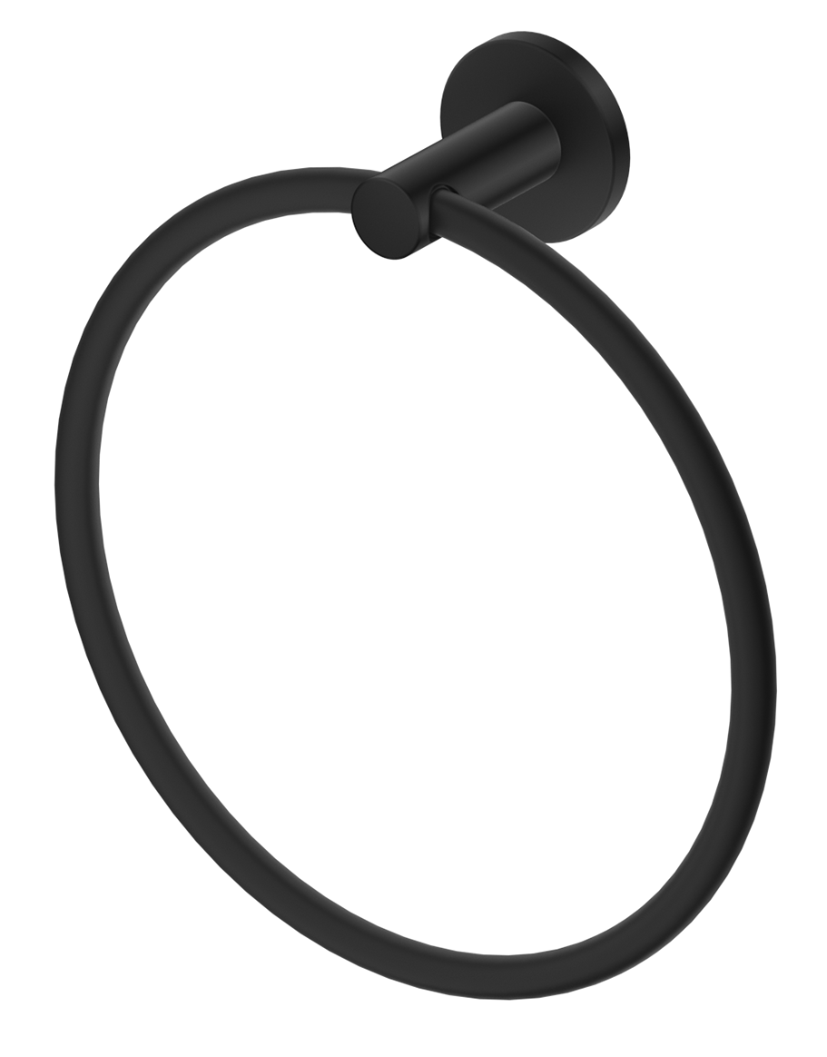 Mica Hand Towel Ring - Black