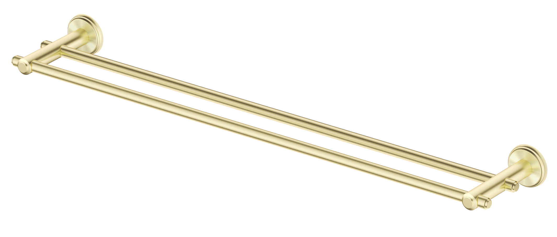 Mica Heritage Double Towel Rail - French Gold / 600mm