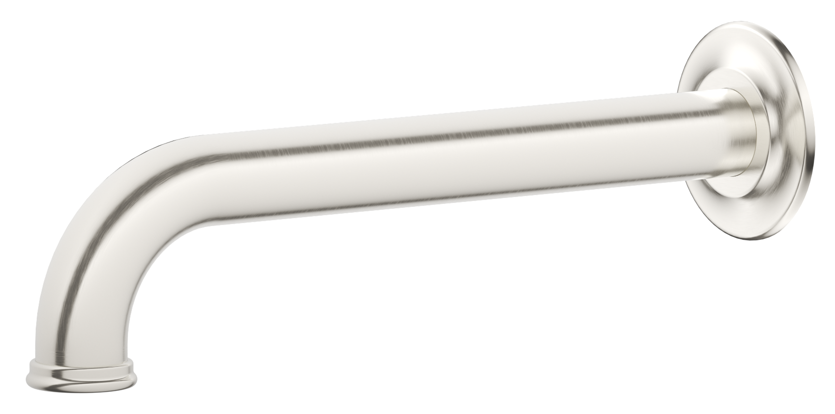 Mica Heritage Bath Spout - 160/220/250mm - Brushed Nickel / 160mm
