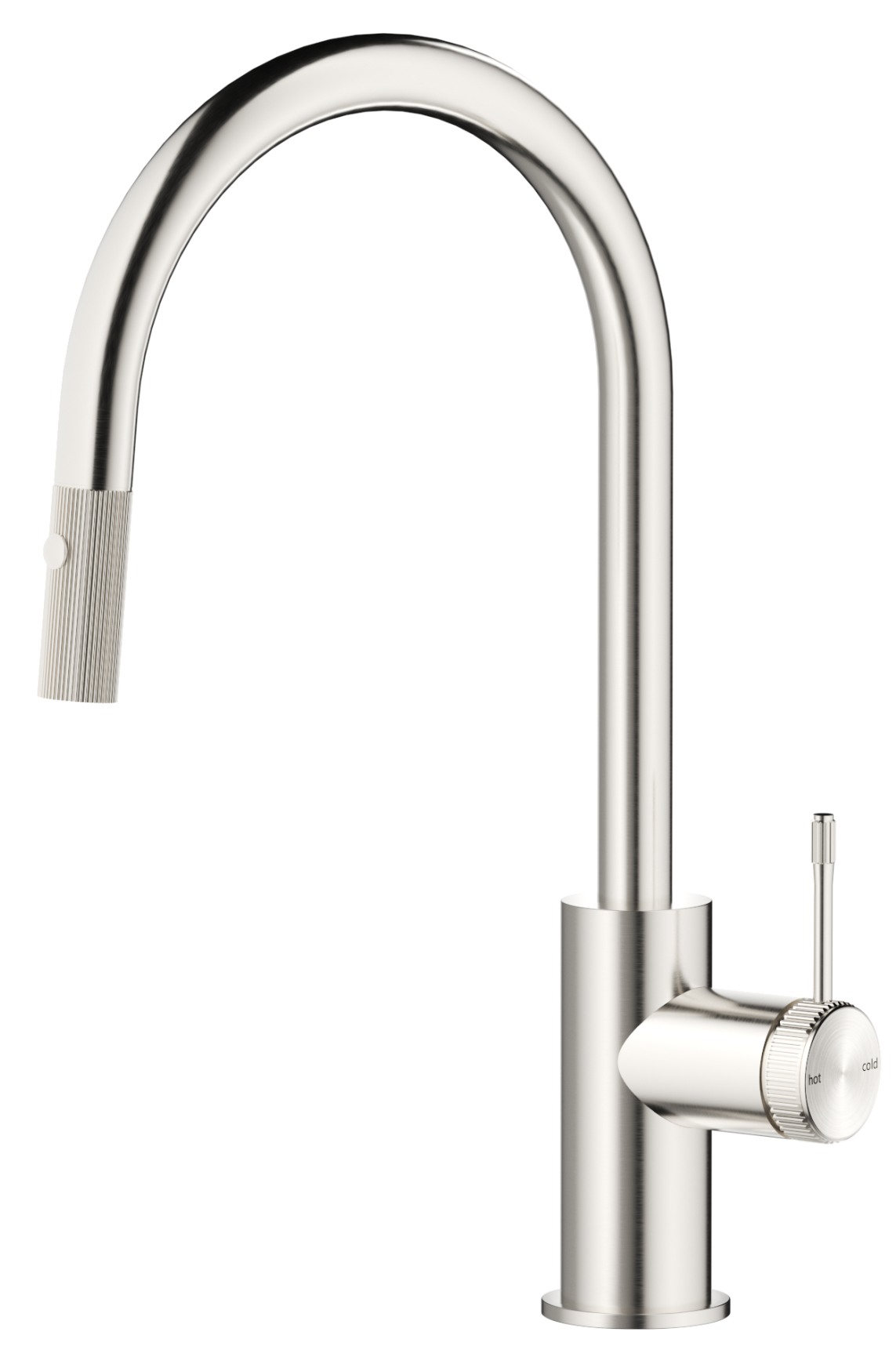 Mica Fluted Pull-Out Sink Mixer - Brushed Nickel
