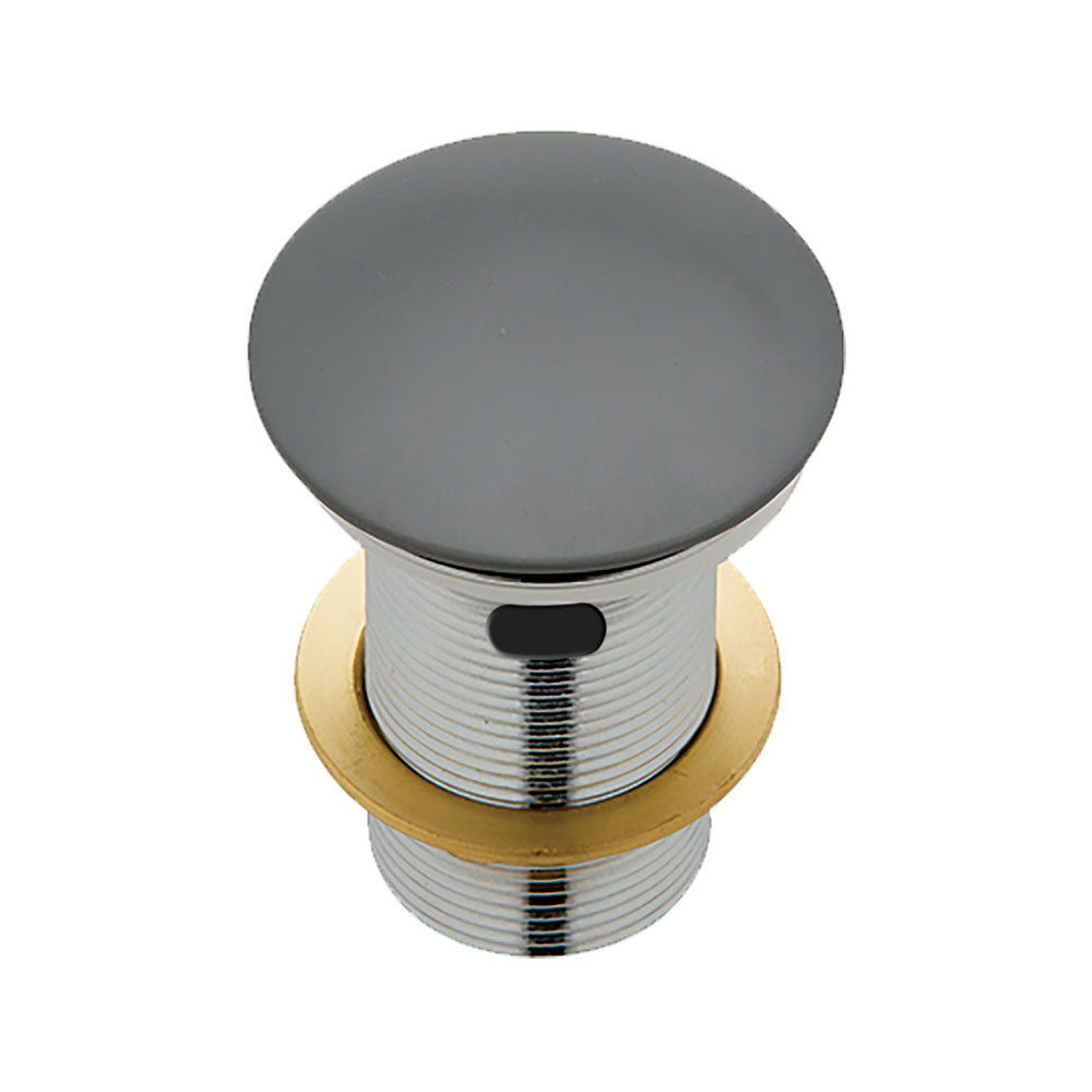 Pop-Up 32mm Overflow Basin Waste, Matte Grey Solid Surface Cap