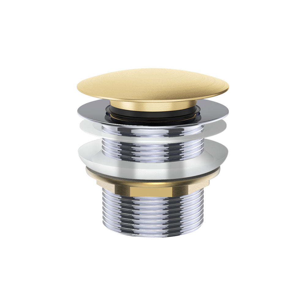 Universal Pull-Out/Pop-Up Brass Cap Bath Waste, Non-Overflow, Urban Brass