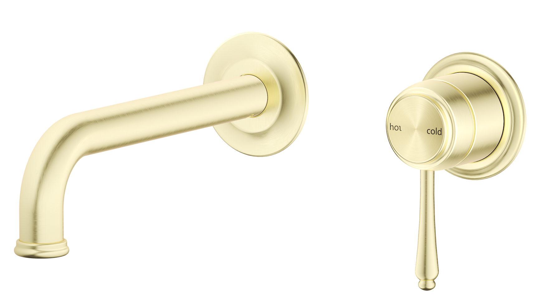 Mica Heritage Wall-Spout Combo - TRIM KIT ONLY - French Gold