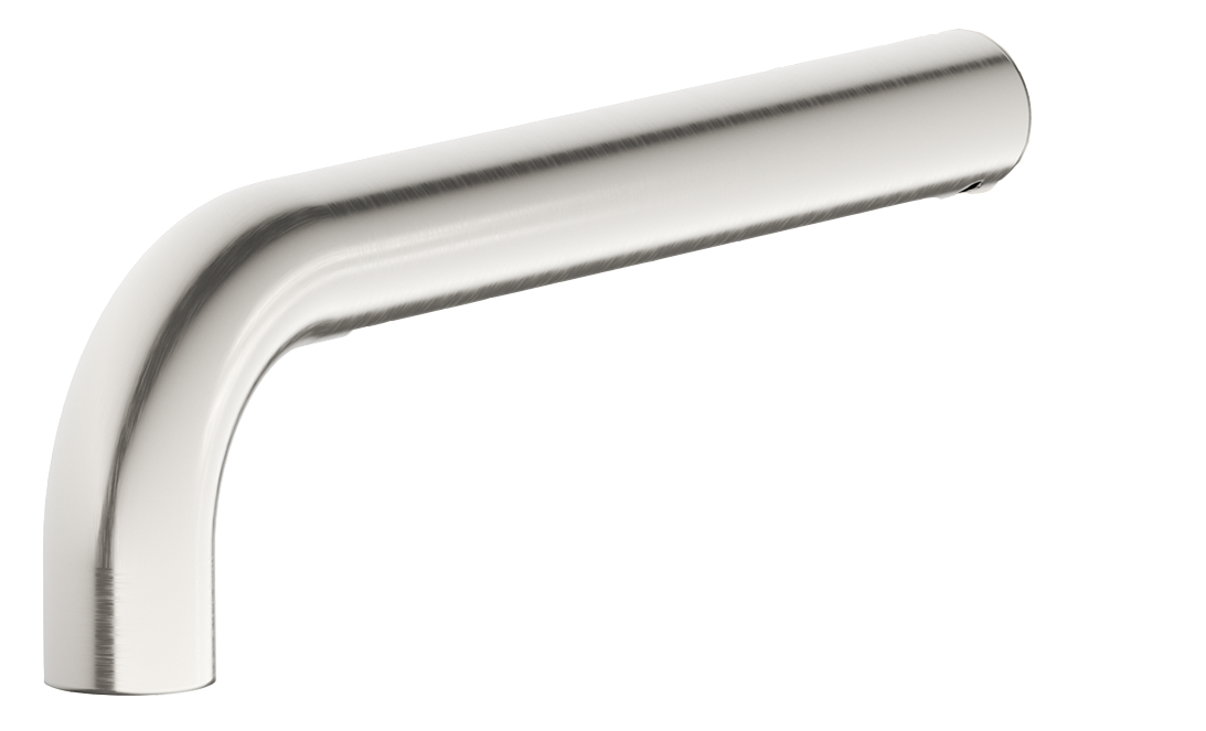 Mica Combo Mixer Curved Spout Upgrade - 150/240mm - Brushed Nickel / 150mm