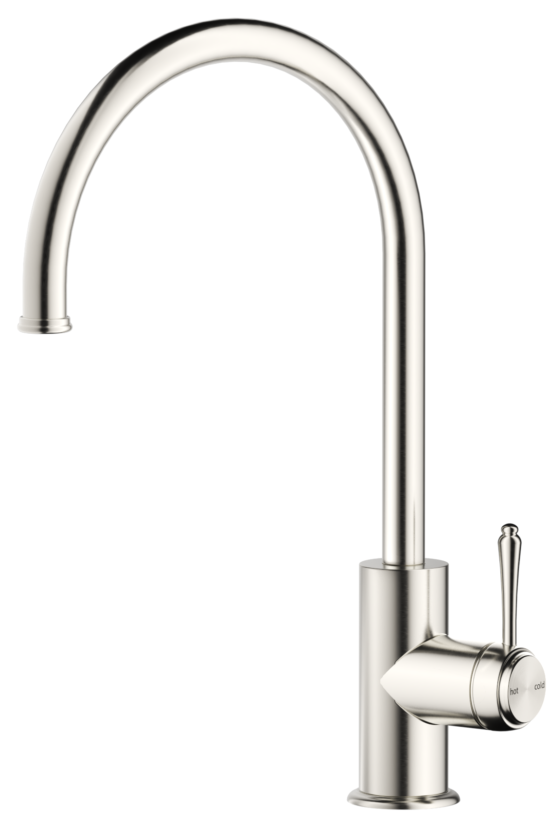 Mica Heritage Gooseneck Sink Mixer - Brushed Nickel