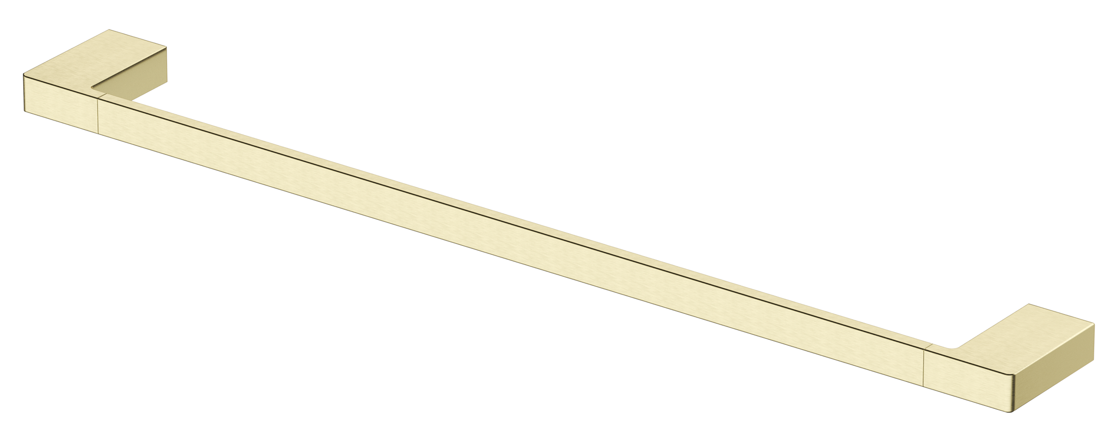 Milos Single Towel Rail - French Gold / 400mm