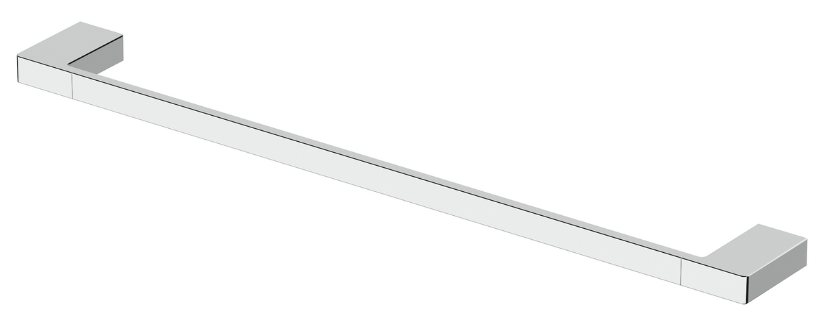 Milos Single Towel Rail - Chrome / 400mm