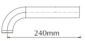 Mica Combo Mixer Curved Spout Upgrade - 150/240mm - image 7