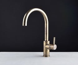 Faucet Pegasi M Sink Mix Curve 220 Ant Brass Light